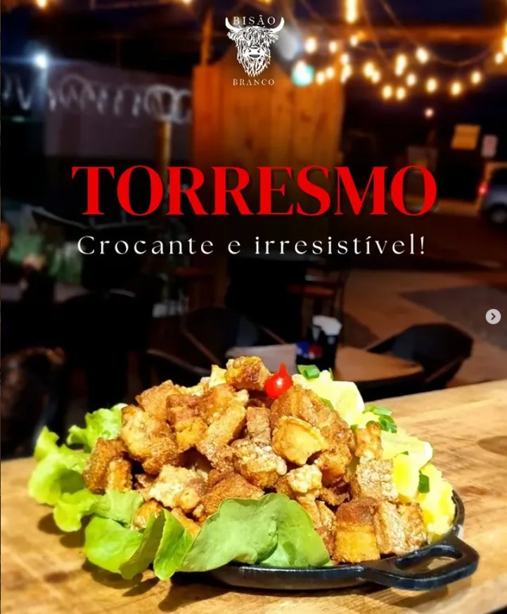 Torresmo com Mandioca